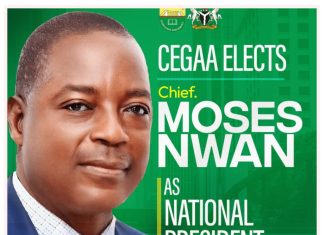 Jolex Construction Congratulates Chief Moses Nwan on CEGAA National Presidency