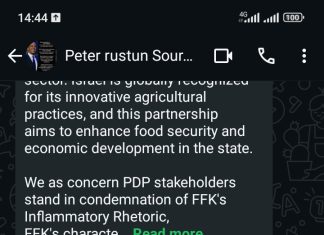 Concerned PDP Stakeholders Rejects FFK’s Attack on Governor Mutfwang