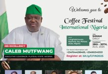 Over 30 Countries to Converge in Plateau for Nigeria’s Maiden Coffee Festival